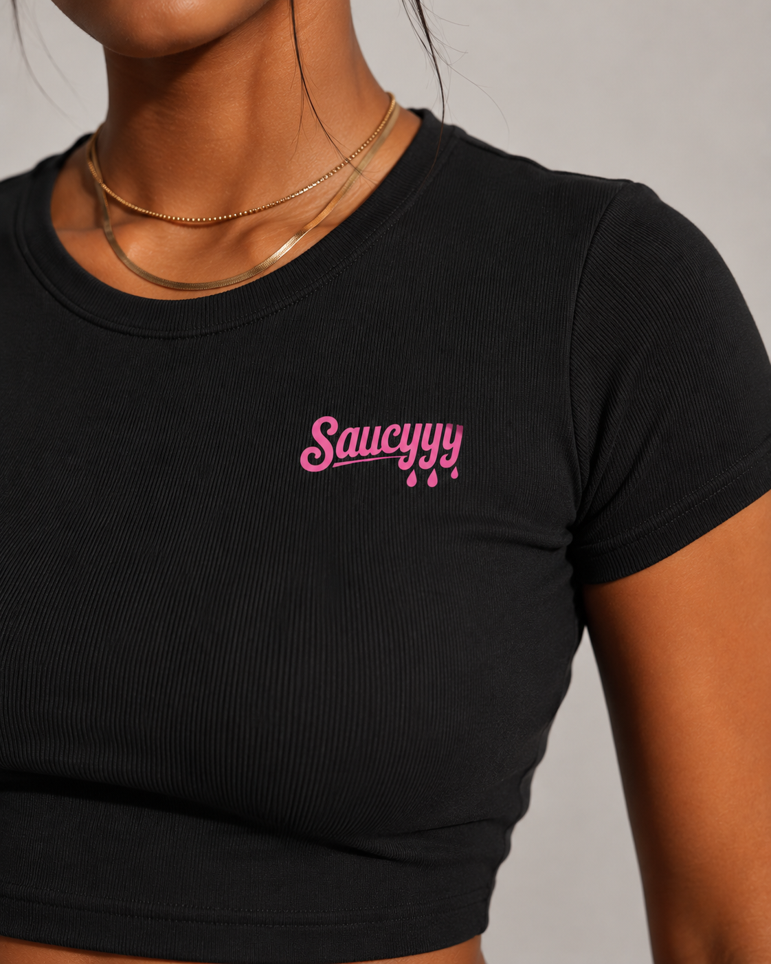 SAUCYYY WOMEN'S ARCHIVE CROP TOP
